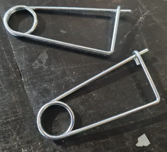 Molla fermaganci 3 x 60 mm ferma gancio perno spinotto trattore Molla fermaganci 3 x 60 mm ferma gancio perno spinotto trattore