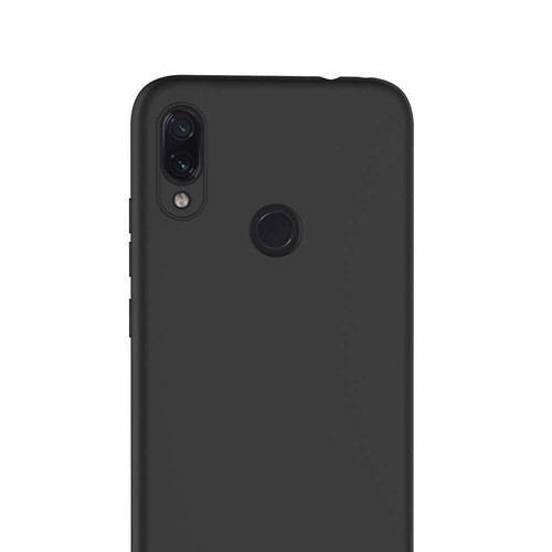 COVER CUSTODIA + PELLICOLA VETRO TEMPERATO PER XIAOMI REDMI NOTE 7 NERO OPACO - Imagen 10 de 25