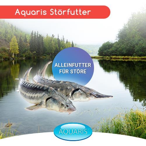 (5,36 EUR/l) AQUARIS Alleinfuttermittel für Stör Fische Störfutter 5,6L / 3mm - Bild 2 von 2
