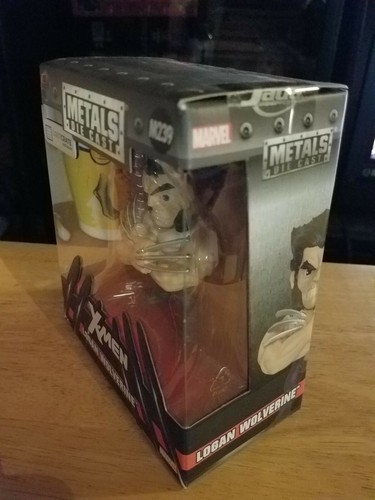 Marvel X Men Metals Die Cast Logan Wolverine Caja de botín figura exclusiva sellada - Imagen 2 de 4