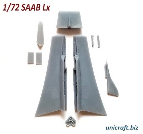Unicraft Models 1/72 SAAB LX Swedish Jet Interceptor Project - Picture 2 of 5