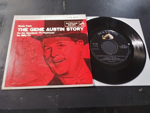 Music From The Gene Austin Story VG++ RCA Victor 45 EP Record & Pic Sleeve 1957 - Bild 1 von 5