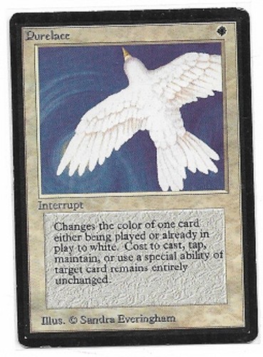 MTG magic cards 1x Purelace Beta Light Play, English - Picture 1 of 2