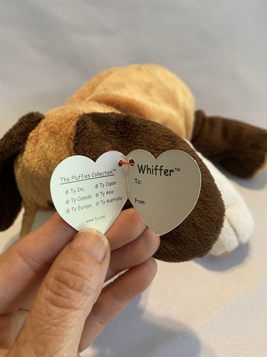 TY Pluffies - WHIFFER der Hund (8,5 Zoll) - MWMTs Stofftier Kuscheltier - Bild 3 von 10
