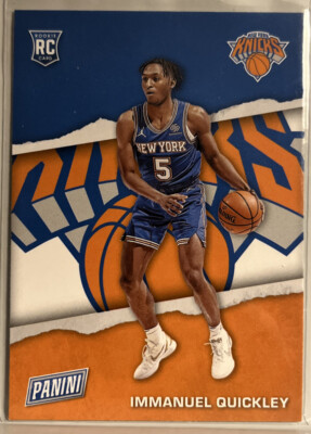 Immanuel Quickley 2021 Panini Father’s Day Rookie #RC9 New York Knicks ...