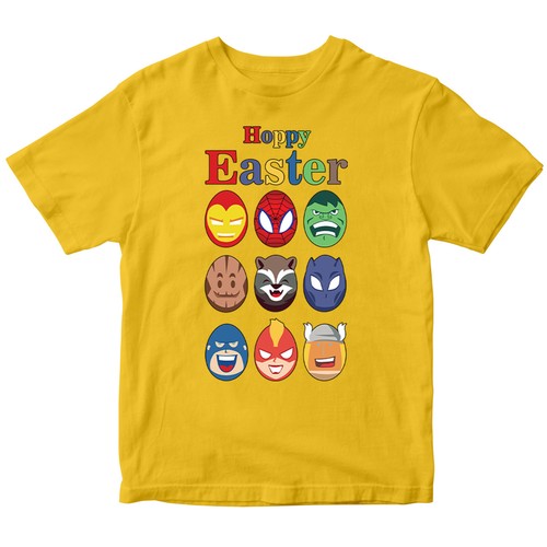 Marvel Egg Hoppy Easter Kids Boys Girls T-Shirts Costume Fancy Dress Tee Top-ED - Picture 4 of 31
