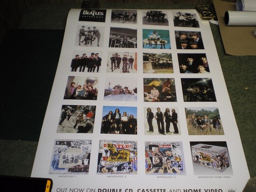 Vintage Beatles 2 Sided Promo 20 x 30 Poster Vg - Picture 2 of 4