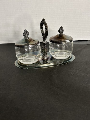 Vintage Art Decor Sheridan Silverplate Jam Plate - Picture 8 of 15