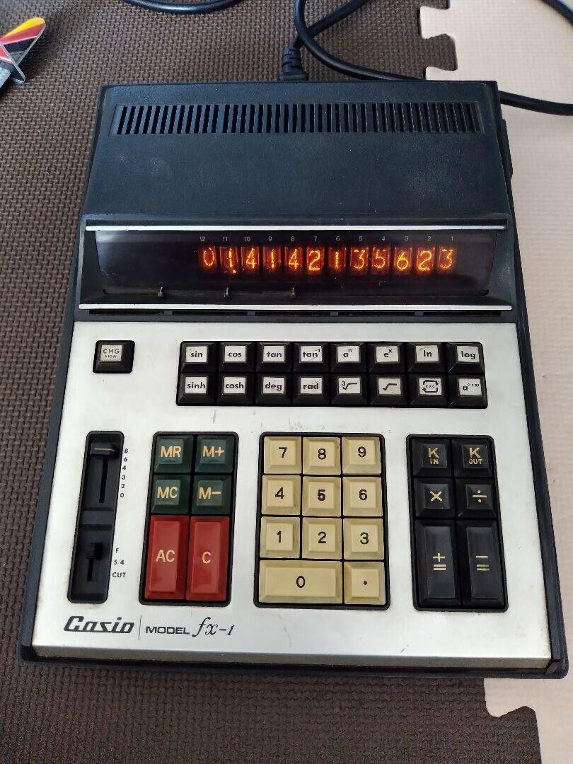 CASIO FX-1 The World's First Scientific Calculator in 1972 CASIO FX-1 The World's First Scientific Calculator in 1972