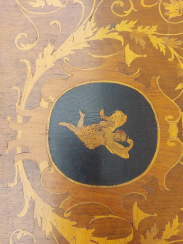Fregio cornice In Legno Intarsiato SCOTTO GARASSINO Angioletto Decoro - Foto 3 di 5