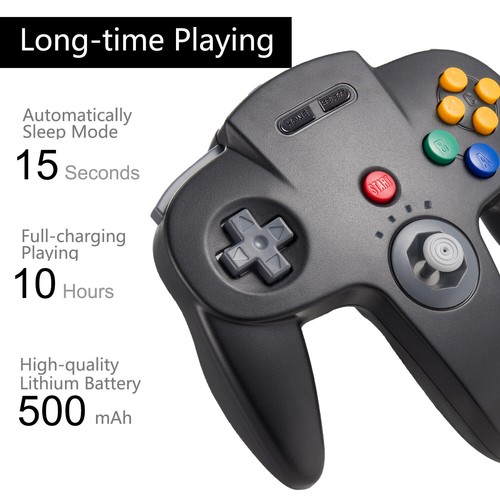 Controller Wireless 2.4G Gamepad per Console Nintendo Switch/64 con Vibrazione - Foto 5 di 37