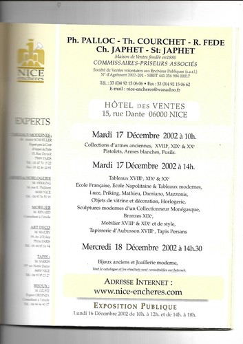 Catalogue Sale Aux Auction Mes Palloc Courchet Fede Japheth Nice Ref - Picture 3 of 12
