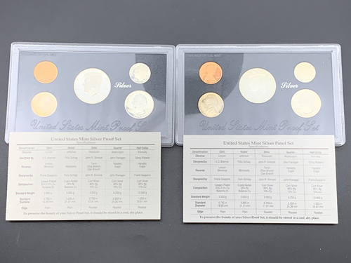 United States Mint Silver Proof Sets (7) 1992 1993 1994 1995 - 1998 COA (L91) - 第 3/5 張圖片