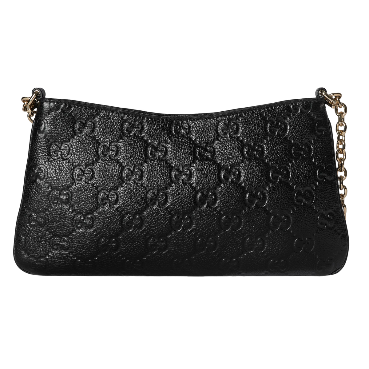ハンドバッグ GUCCI GG Emblem leather shoulder bag Nero GUCCI GG Emblem Medium $2190 Black Leather Shoulder Bag New