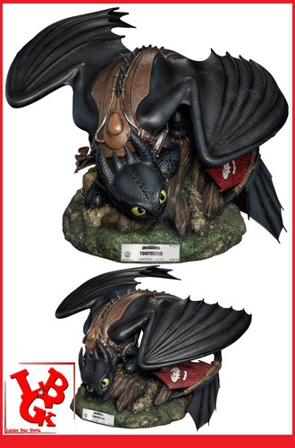 How To Train Your Dragon 2 Toothless Statue Resin Krokmou Beast Kingdom # Neuf # - Foto 4 di 9