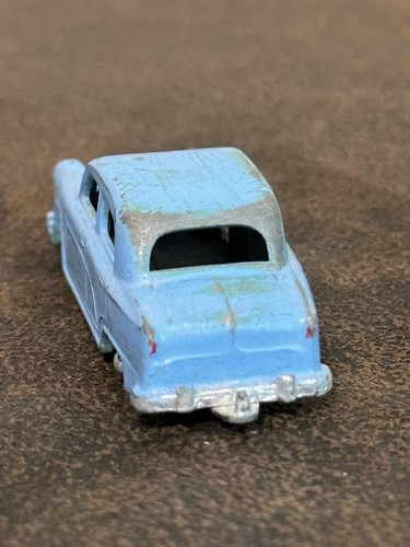 Austin A50 Lesney MOKO Matchbox #36 Blue GPW Grey Gray Plastic Wheels - Picture 4 of 8