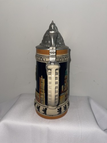 1997 Anheuser Busch Berlin Stein Lidded Stein 1502/5000 COA Box - Picture 5 of 9