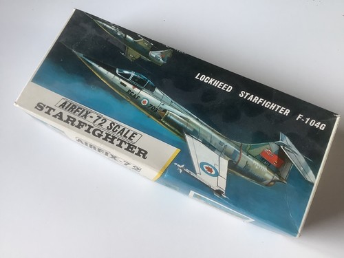Airfix kit box, empty, no parts inside, Lockheed Starfighter