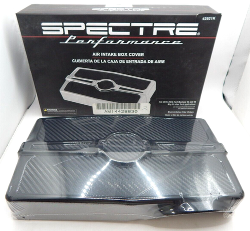 SPECTRE 42921K Black Carbon Look for Ford Mustang 2015-16 Air Intake Box Cover - Picture 3 of 6