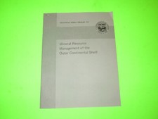 GEOLOGICAL SURVEY CIRCULAR MINERAL RESOURCE MANAGEMENT BOOKLET OIL GAS DRILLING