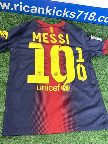 T-Shirt Football FC Barcelona Nike Qatar Foundation L Kids Youth - Picture 5 of 7