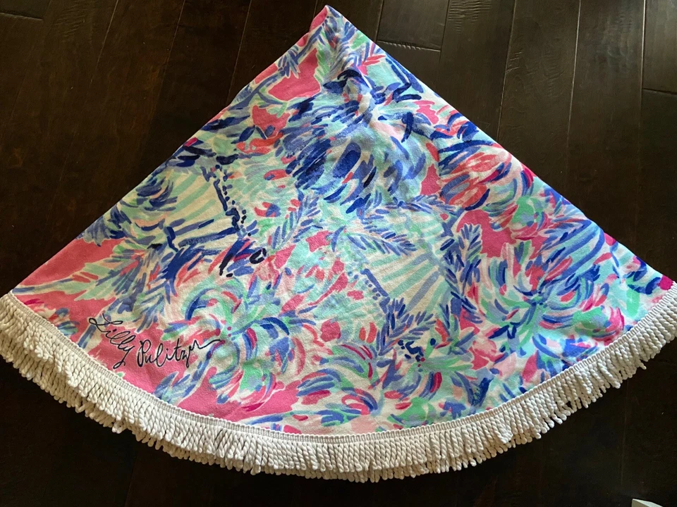 Lilly Pulitzer 60" Round Beach Towel in Cabana Cocktail - Image 2 of 4
