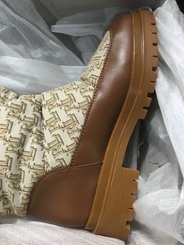 Lauren Ralph Lauren Coree Jacquard Quilt Logo boots - Size 8 - Picture 11 of 23