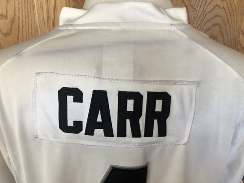 Nike On Field NFL Jersey Men Size Large 4 Carr Las Vegas Raiders Football NWT - Picture 8 of 12