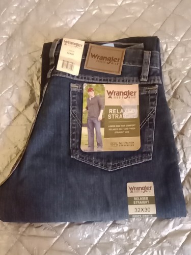 WRANGLER Rugged Wear Relaxed, Straight Leg Jean Union Blue,  Size: 32 X 30" NEW! - Picture 2 of 9