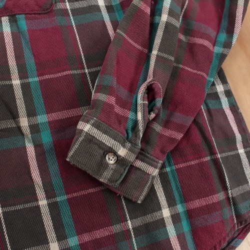 vtg FIVE BROTHER flannel camp shirt 4XL XXXXL plaid checks usa - Picture 4 of 6