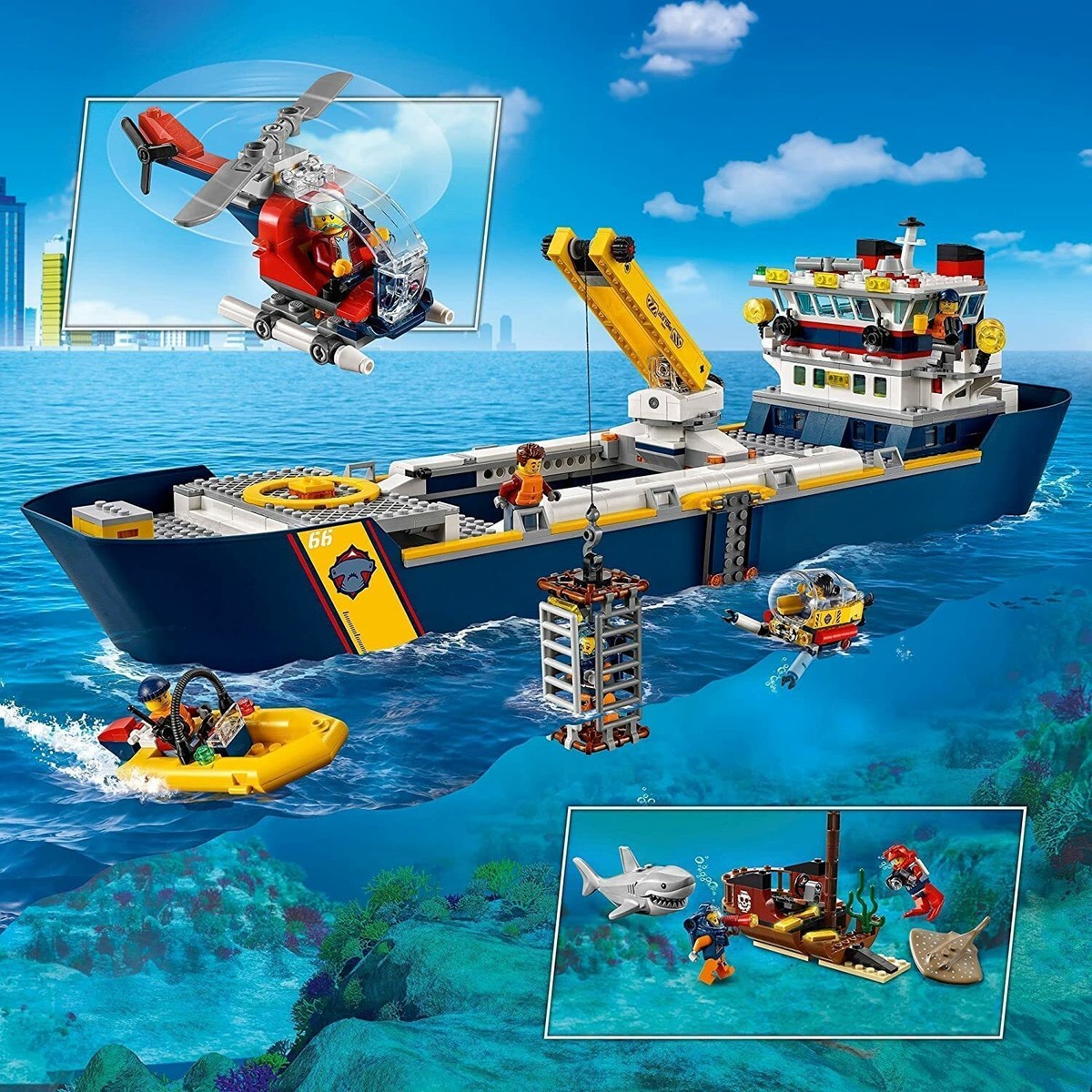 LEGO City Sea Expedition Undersea Exploration Ship 60266 | eBay