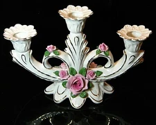 Karl Klette Original Germany NOS Dresden-style Porcelain Candle Holders & Decor