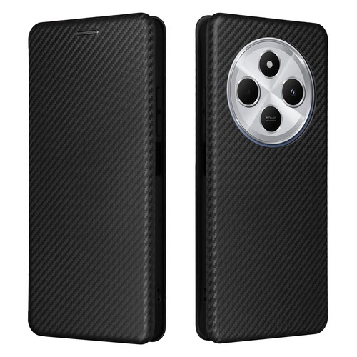 For Xiaomi Redmi 14C, Luxury Flip Carbon Fiber Leather Wallet Card PC Case Cover - Picture 17 of 21