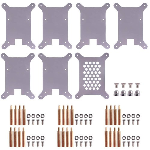 6-Layers Raspberry Pi Cluster Gehäuse Stapelbares Rack Mit Kühlkörper für Ras... - Afbeelding 9 van 9