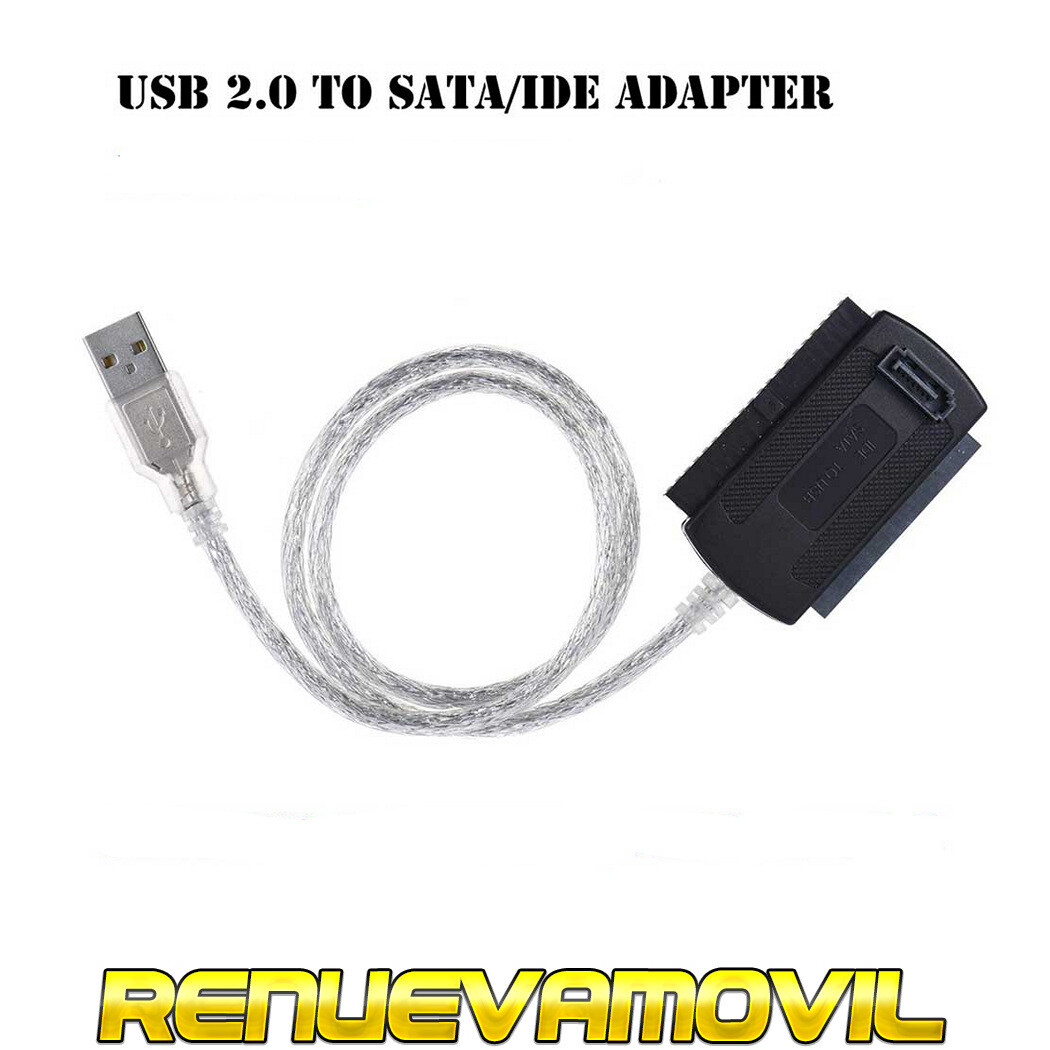 Cable Conversor de USB a IDE SATA 3,5 2.5 Disco Duro HD...