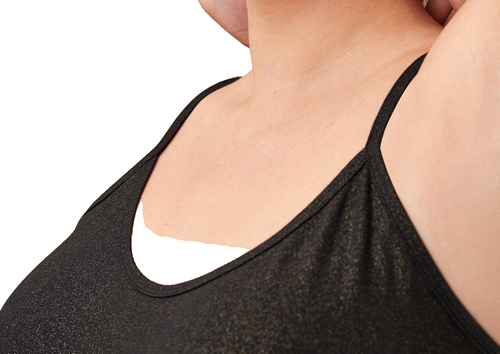 BNWT Torrid Plus Size 3 (22/24) Black Gold Foil Sparkle Foxy Scoop Neck Cami - Picture 4 of 9