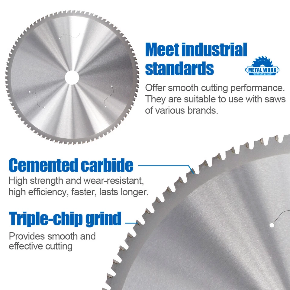 Metal Cutting Circular Saw Blade 136 150 165 180 230 305 355mm 30-90T for Steel - image 2 of 4