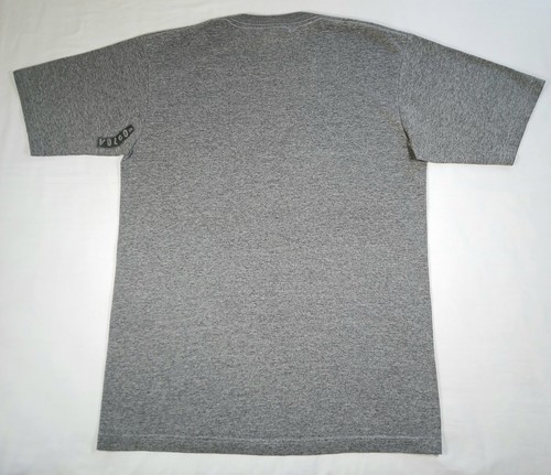 Volcom T-Shirt Medium Mens Gray Vintage Y2K Crew Neck Slim Fit Shrunk Down - Picture 7 of 10