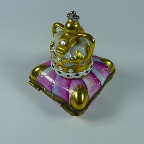 Limoges King's Crown Francia, #49. Aprox. 5 x 5 cm y 6 cm de altura - Imagen 3 de 6