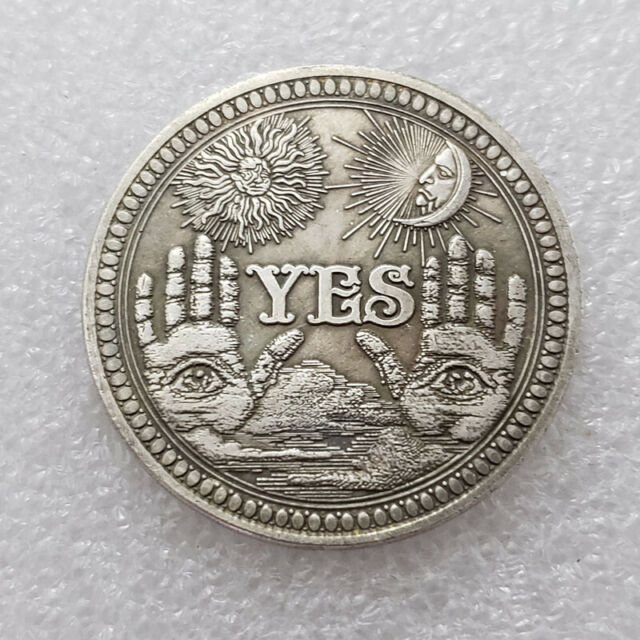 Yes or No Skull Commemorative Coin Souvenir Challenge Coins Collect WF~$8