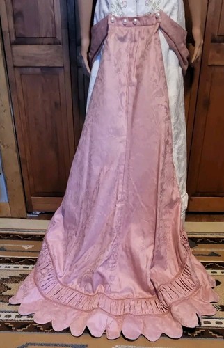 Reproduction 1895 Victorian Opera Ballgown Dress Costume Reenactor Theater Train - Picture 11 of 19