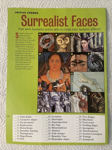 Frida Kahlo Scholastic Art Magazine Dec. 2001/jan. 2002 Mint 2x copies - Imagen 2 de 2