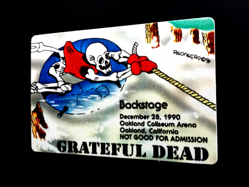 Grateful Dead Backstage Pass Puzzle Snow Tube Oakland CA 12/28/90 12/28/1990 GD - Picture 5 of 12