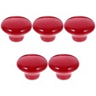 5 Pcs Round Ceramic Knobs Cupboard Cabinet Drawer Door Knobs Pulls - Size S UK