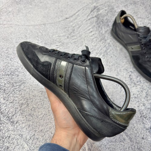 Dior Homme Mens Black Leather Sneakers US8 UK7 EU41 26cm - Bild 6 von 18