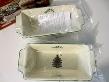 Fabulous NEW in Box SPODE Set of Two Loaf Pans - 7.75" x 3.5" Each (MSRP $60.00)