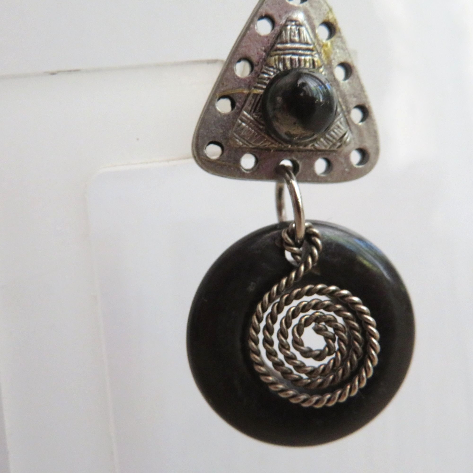 Artisan Dangle Drop Post Earrings Boho Hippie Uns… - image 18