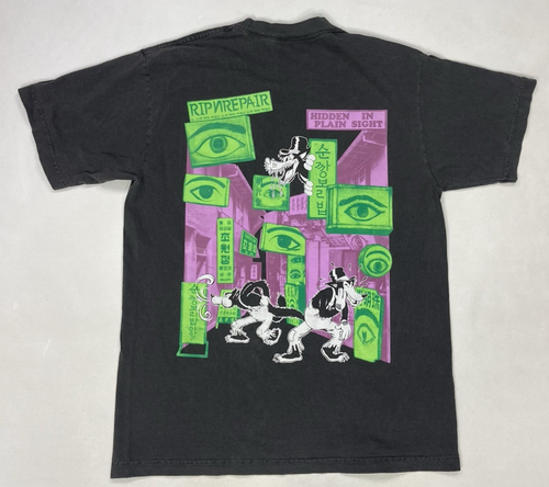 Rip N Repair Hidden In Plain Sight Graphic T-shirt Men Medium Black Ripnrepair
