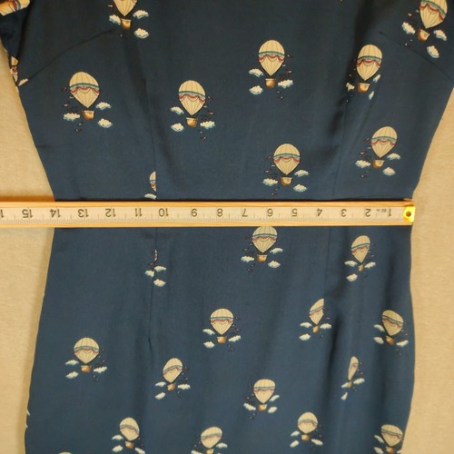 Abito boutique Sugarhill donna S 10 Abigail mongolfiera tunica blu - Foto 7 di 9