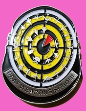 FIGHTER WEAPONS SCHOOL HELMET US AIR FORCE CHALLENGE COIN  2" 98